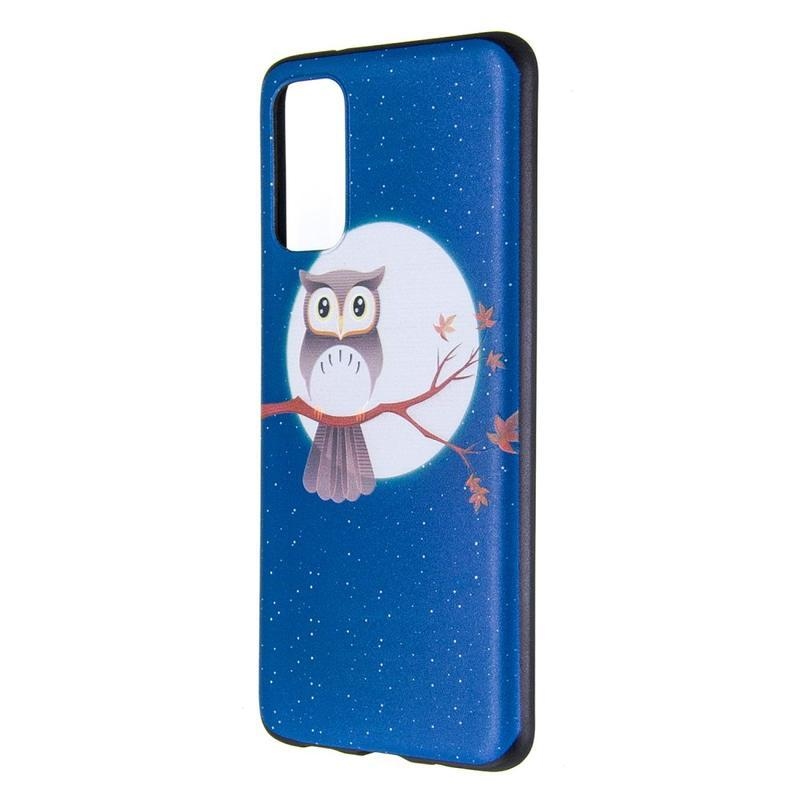 Zselés tok Samsung Galaxy S20 készülékhez - bagoly egy ágon