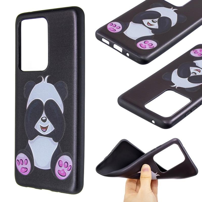 Zselés tok Samsung Galaxy S20 Ultra készülékhez - aranyos panda