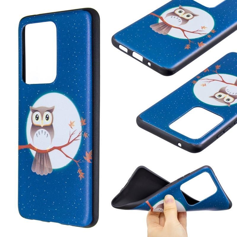 Zselés tok Samsung Galaxy S20 Ultra készülékhez - bagoly az ágon