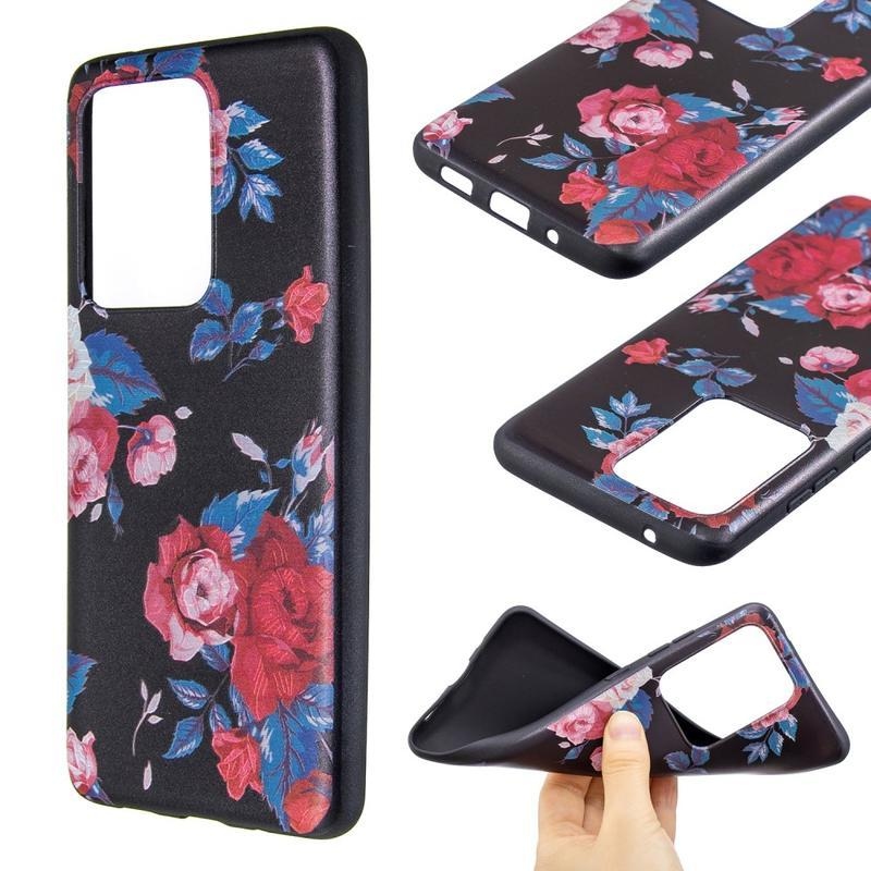 Patte gél tok mobil Samsung Galaxy S20 Ultra - élő virágok