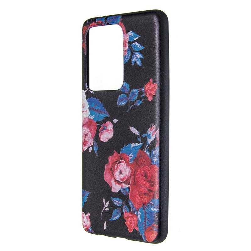 Patte gél tok mobil Samsung Galaxy S20 Ultra - élő virágok