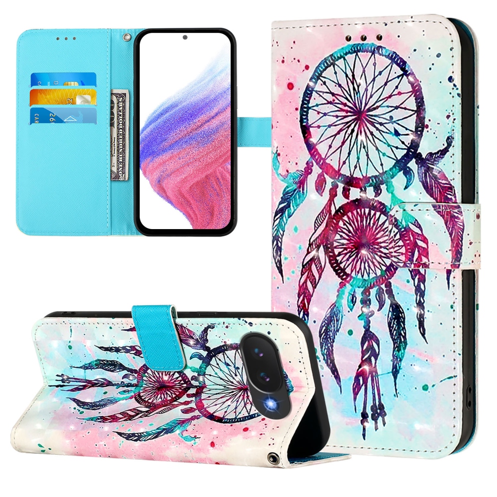 Patte könyv tok Google Pixel 10a - színes álomfogó