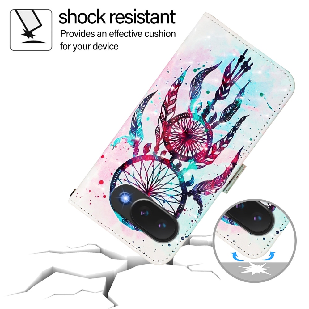 Patte könyv tok Google Pixel 10a - színes álomfogó