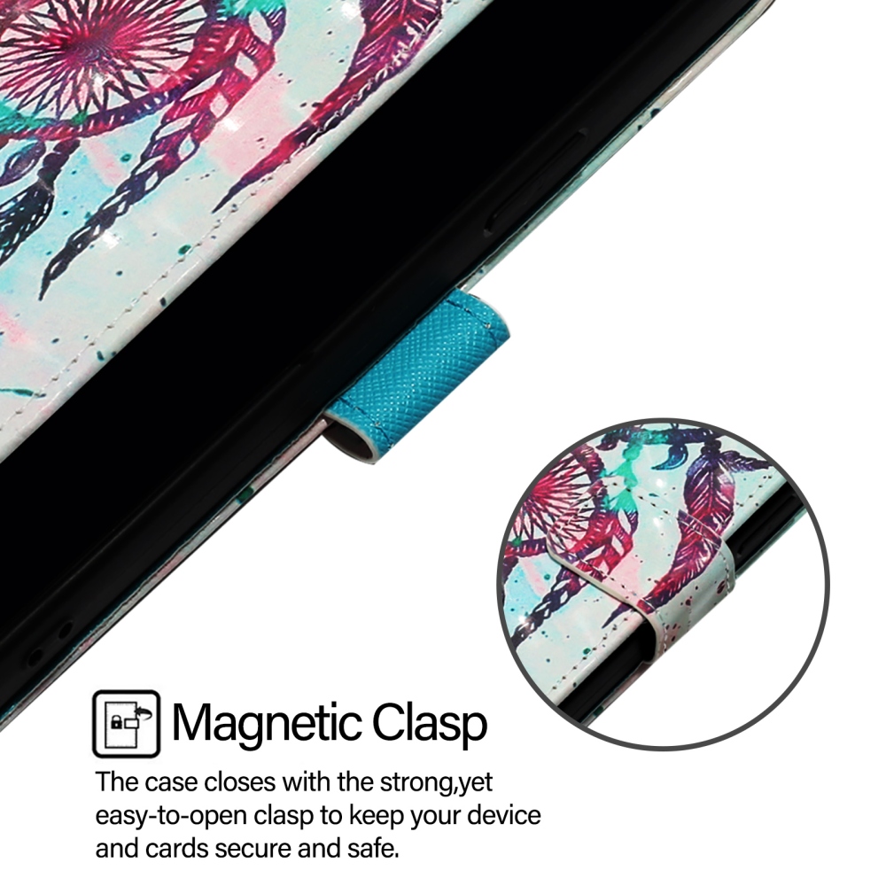 Patte könyvformájú tok az iPhone 18 Pro Max/17 Pro Max-hoz – színes álomfogó