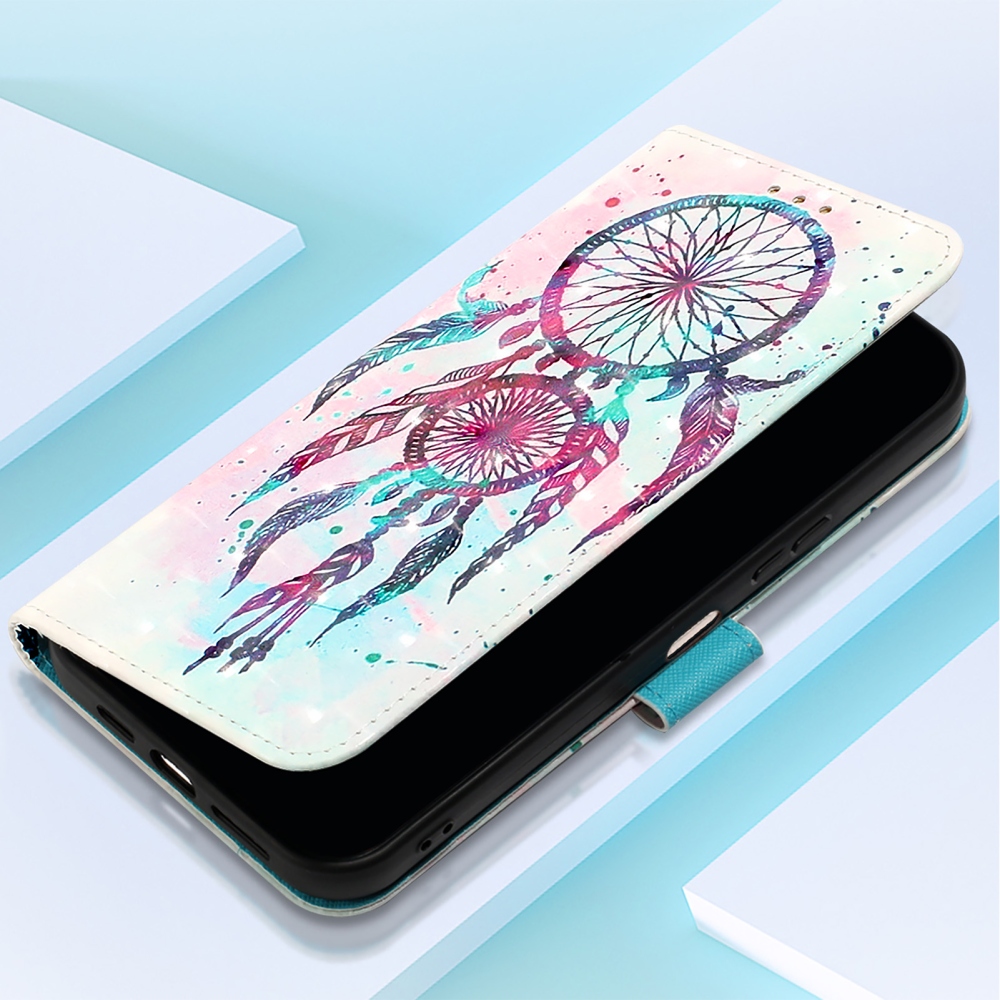 Patte könyvformájú tok az iPhone 18 Pro Max/17 Pro Max-hoz – színes álomfogó