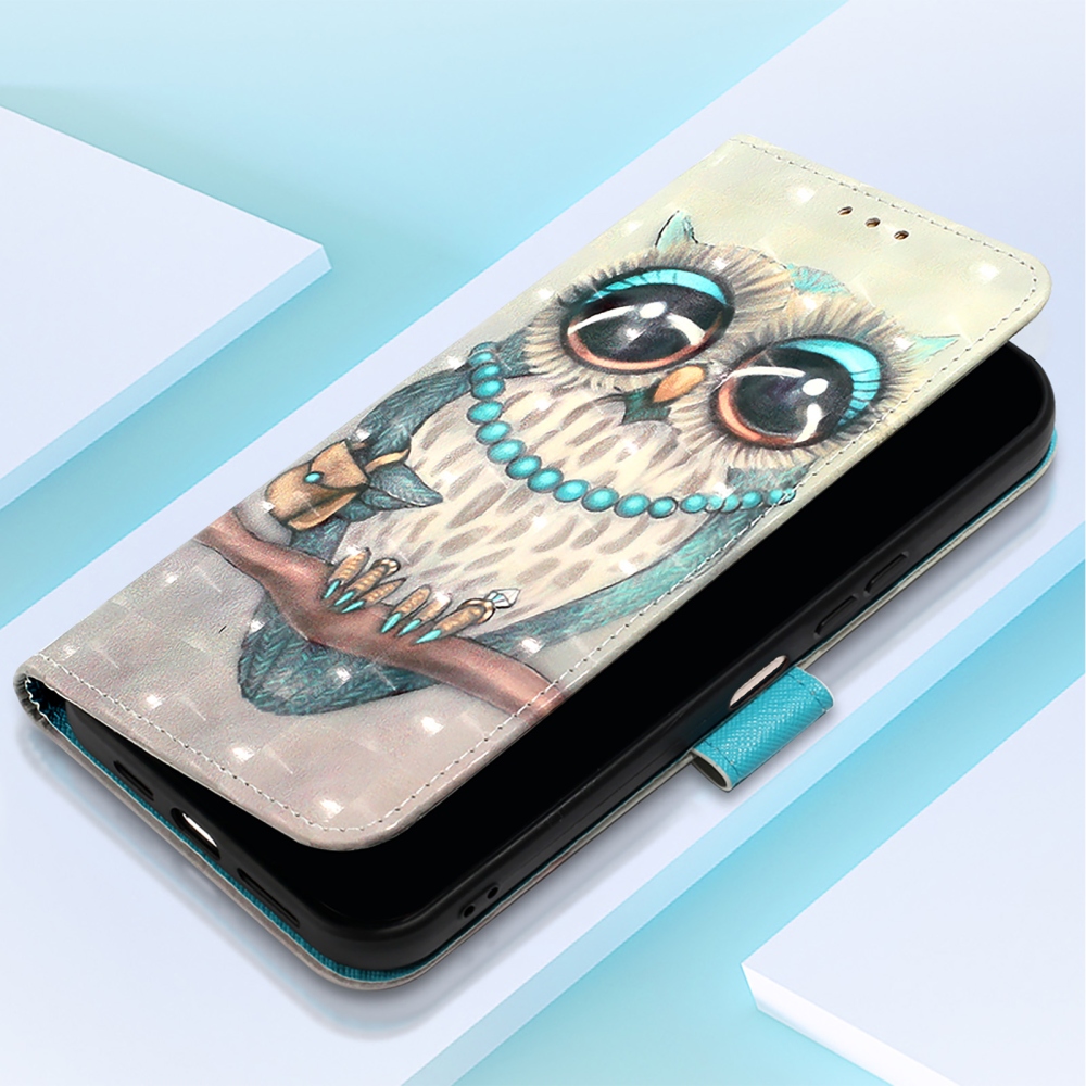 Patte könyvformájú tok az iPhone 18 Pro Max/17 Pro Max-hoz – bagoly