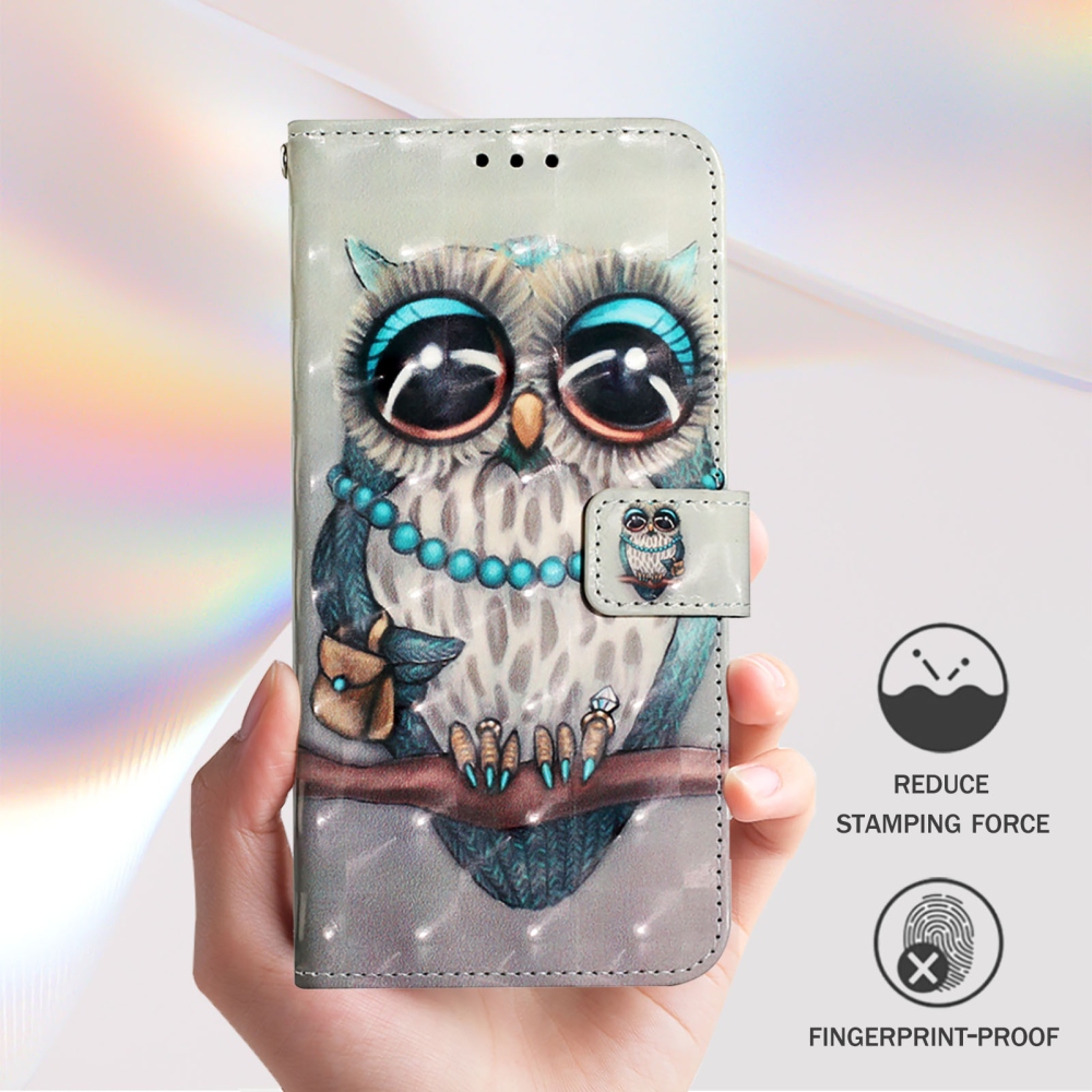Patte könyvformájú tok az iPhone 18 Pro Max/17 Pro Max-hoz – bagoly