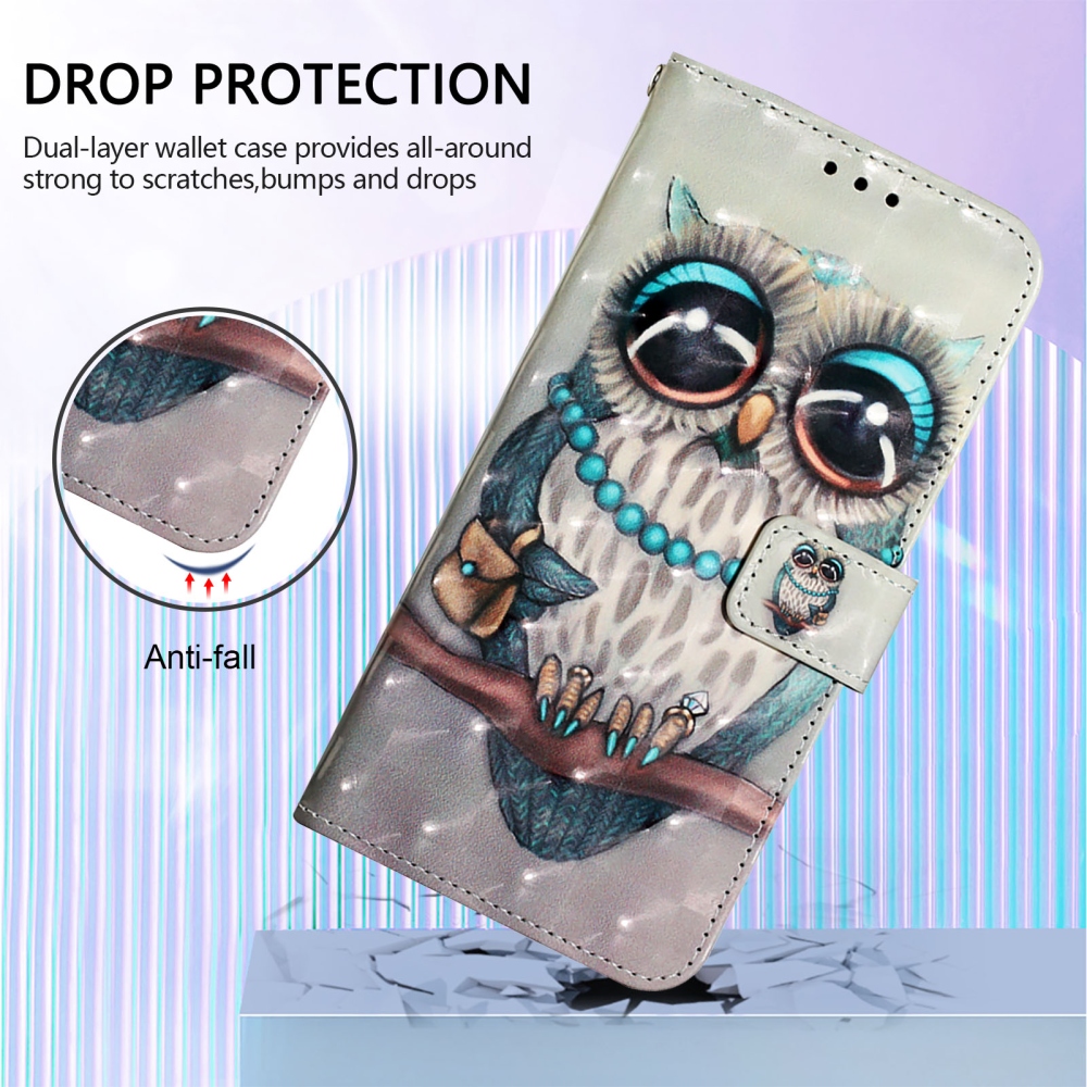 Patte könyvformájú tok az iPhone 18 Pro Max/17 Pro Max-hoz – bagoly