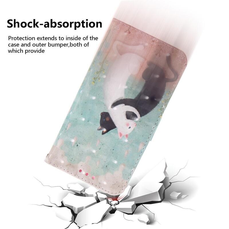 Patte könyvtáska Nokia C32-hez - két macska