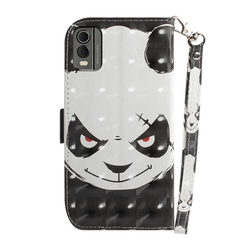 Patte könyv tok Nokia C32-hez - angry panda