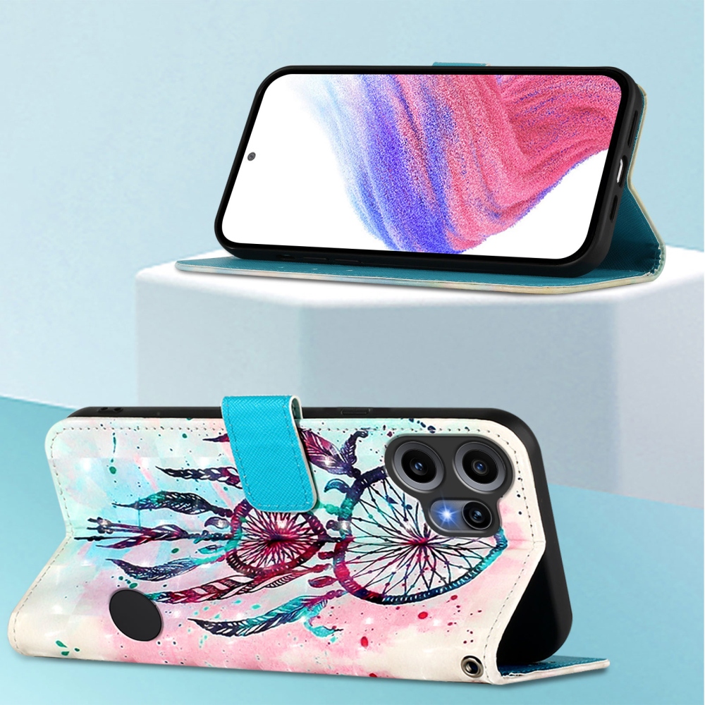 Patte könyvtáska a Nothing CMF Phone 2 Pro készülékhez - színes álomfogó