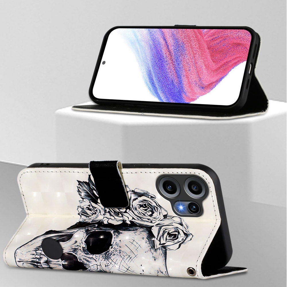 Patte könyvtáska a Nothing CMF Phone 2 Pro készülékhez - koponya