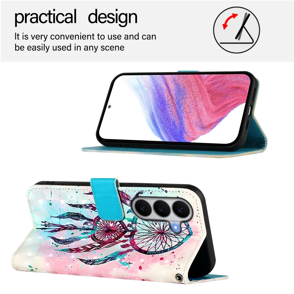 Patte könyv tok Samsung Galaxy A27-hez - színes álomfogó