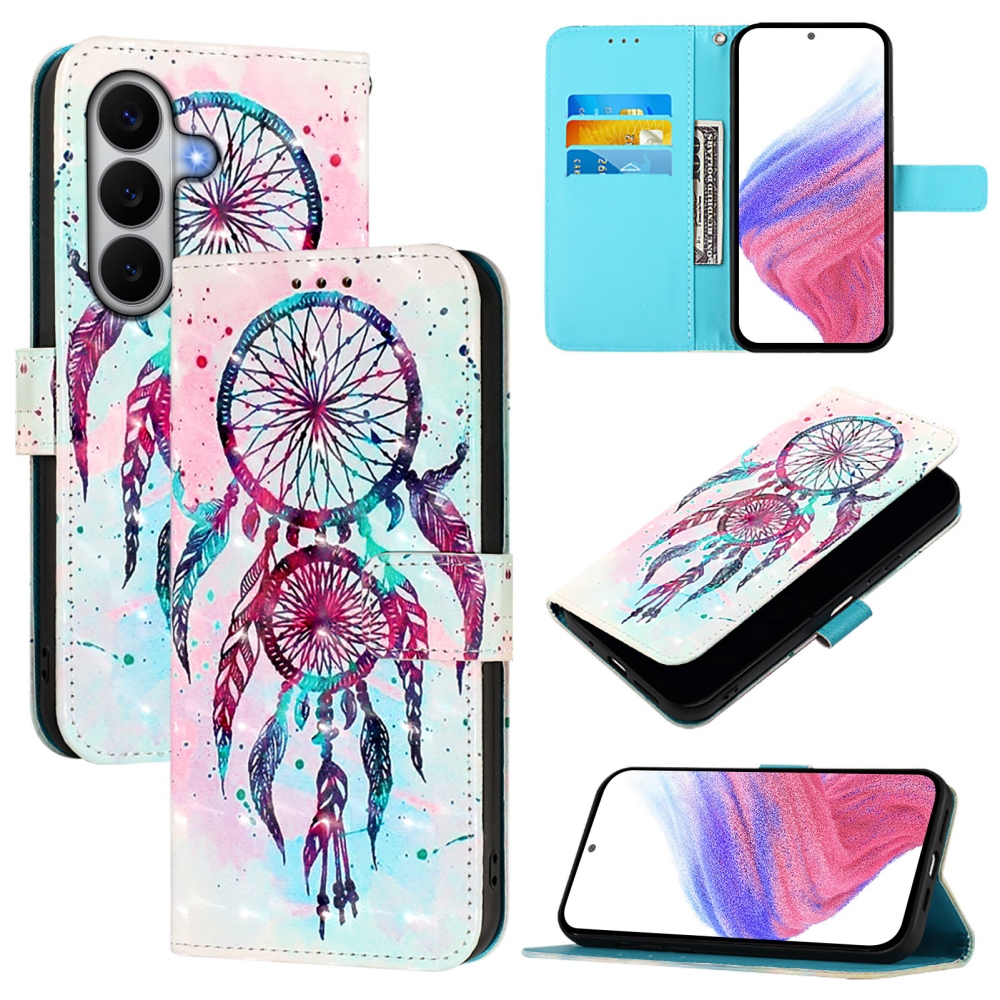 Patte könyv tok Samsung Galaxy A27-hez - színes álomfogó