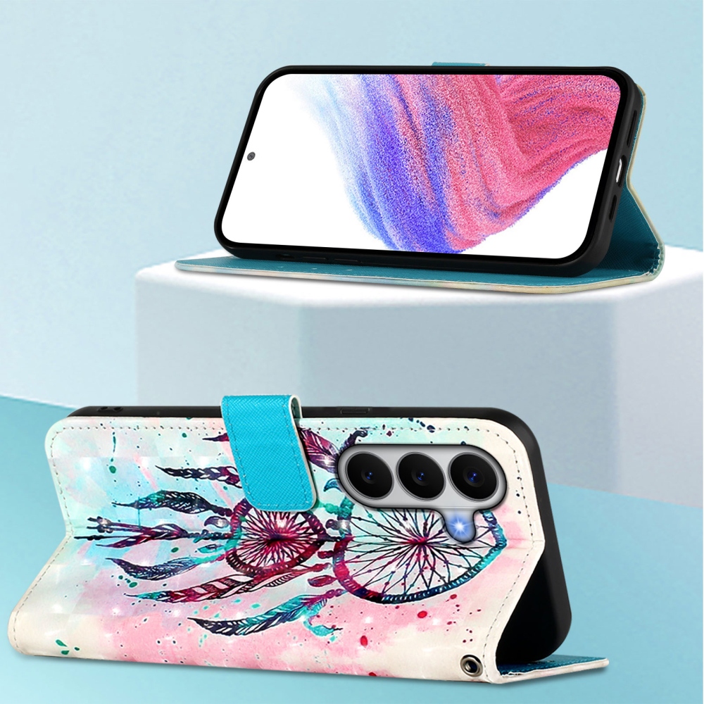Patte könyv tok Samsung Galaxy A27-hez - színes álomfogó