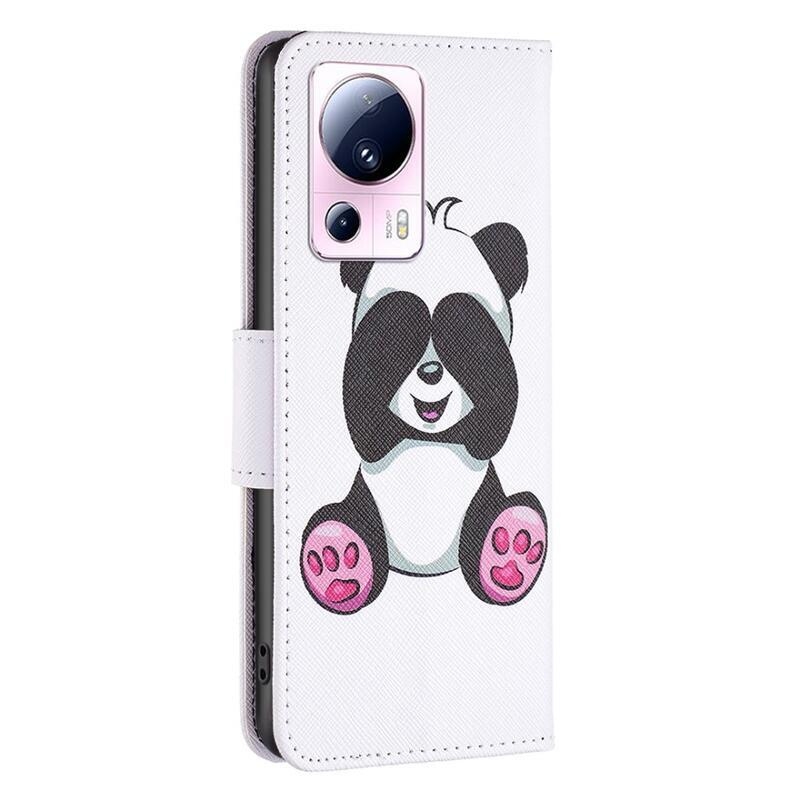 Patte könyv tok a Xiaomi 13 Lite-hoz - aranyos panda