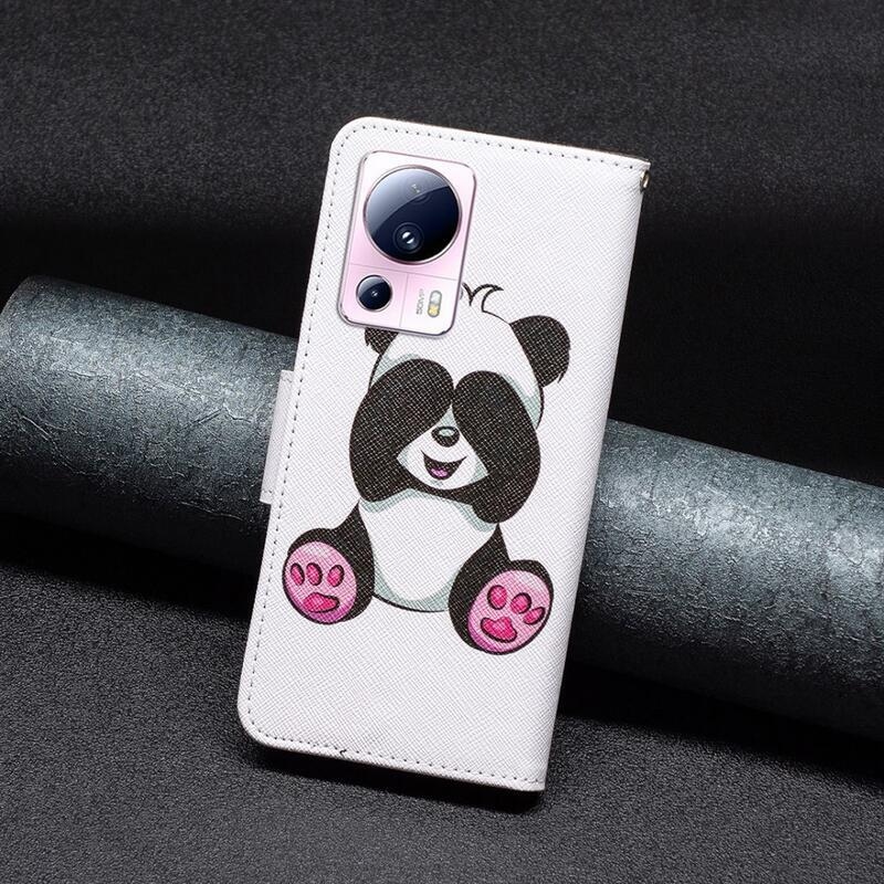 Patte könyv tok a Xiaomi 13 Lite-hoz - aranyos panda