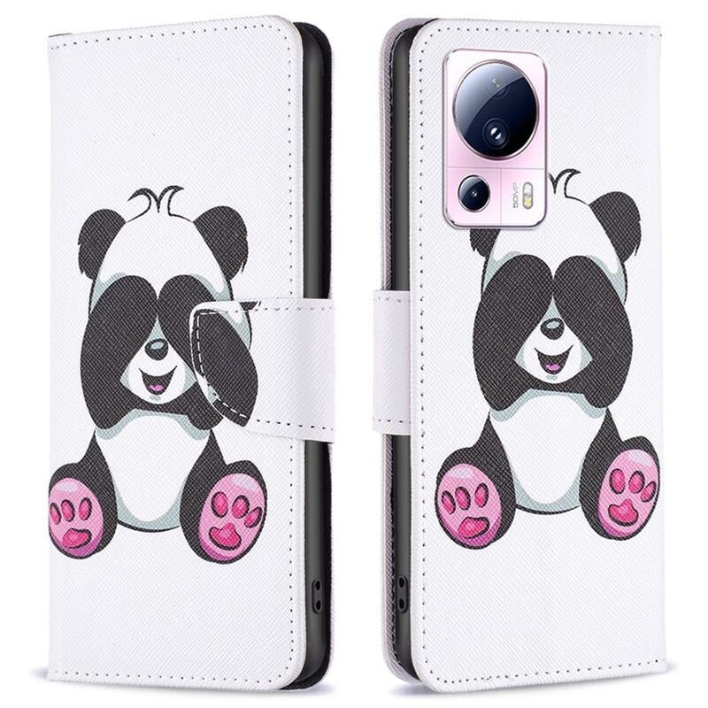 Patte könyv tok a Xiaomi 13 Lite-hoz - aranyos panda