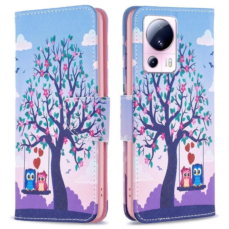 Patte könyv tok a Xiaomi 13 Lite-hoz - baglyok a fán