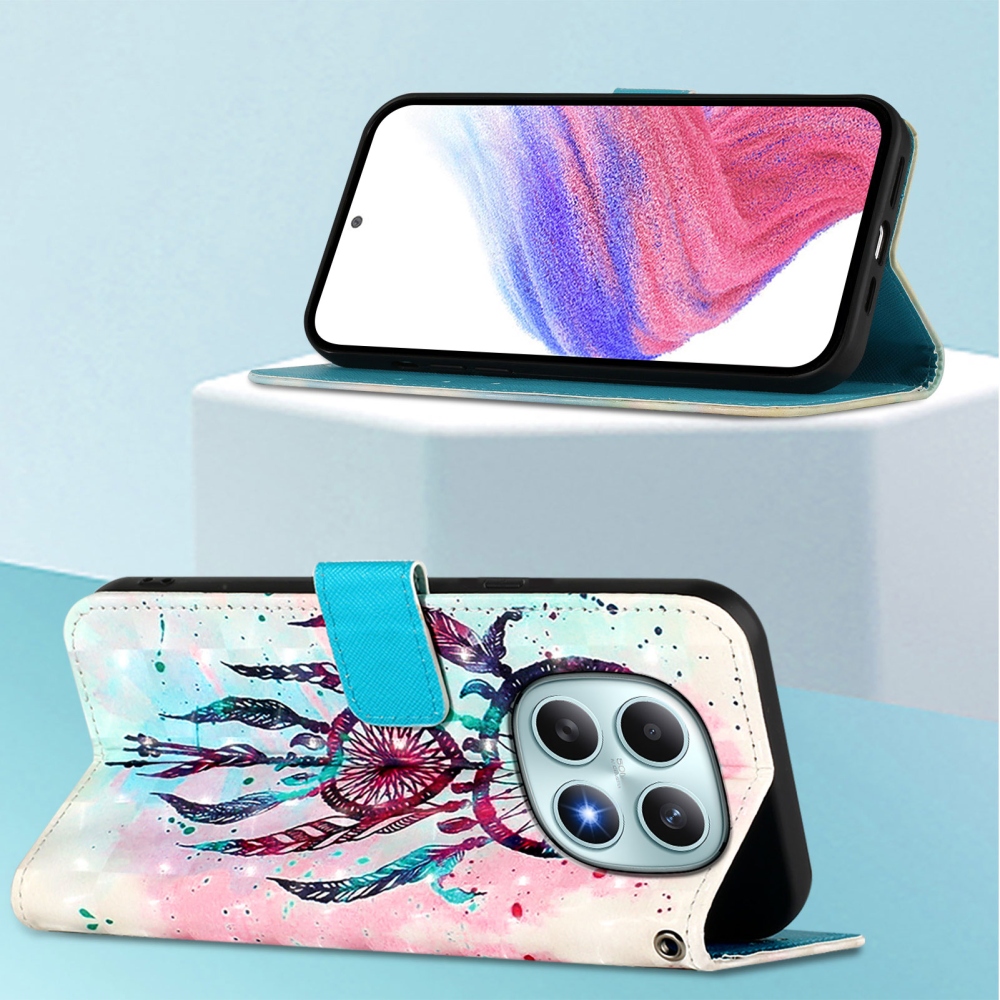 Patte könyv tok Xiaomi Poco M8 5G/Redmi Note 15 5G/Note 15 4G - színes álomfogó