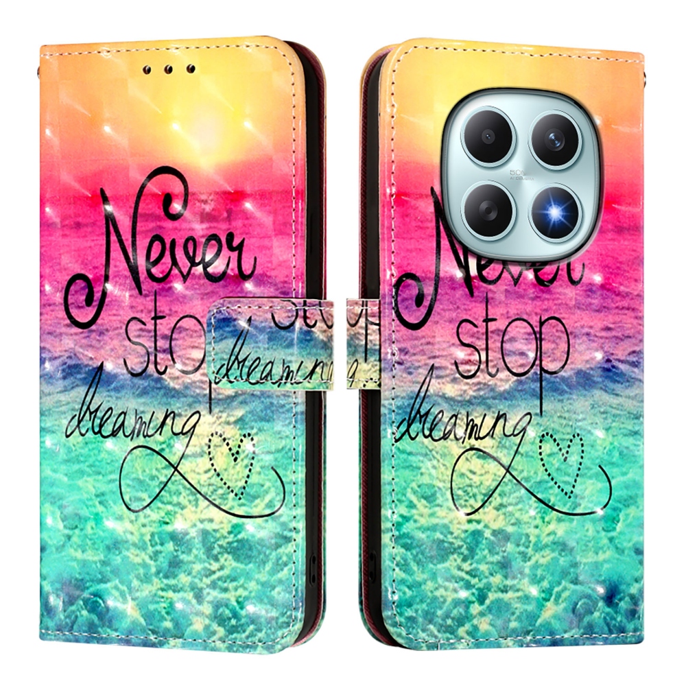 Patte könyv tok Xiaomi Poco M8 5G/Redmi Note 15 5G/Note 15 4G - álmodj tovább