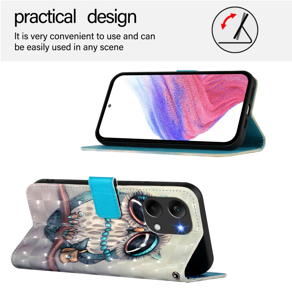 Patte könyv tok a Xiaomi Poco X8 Pro Max 5G-hez - bagoly