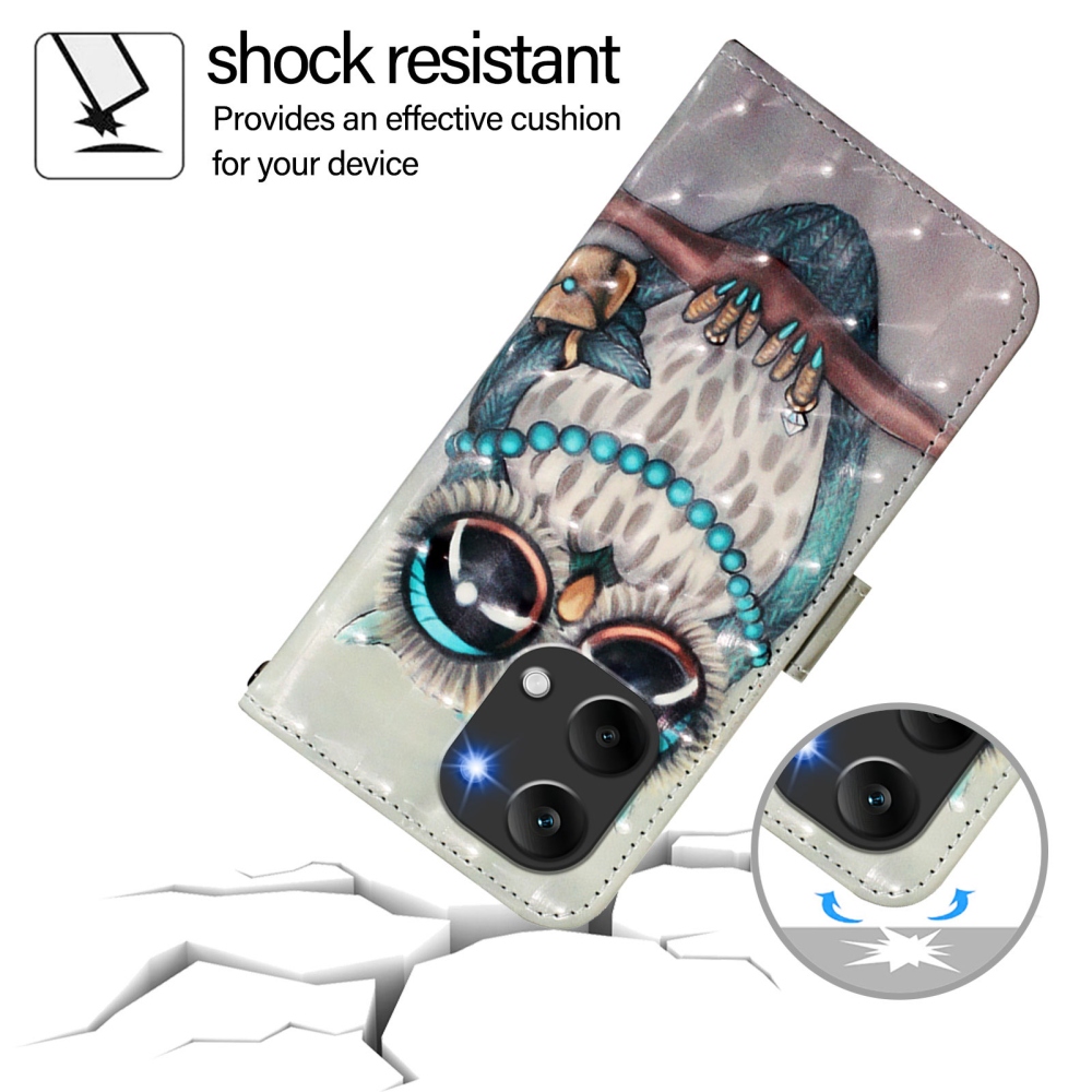 Patte könyv tok a Xiaomi Poco X8 Pro Max 5G-hez - bagoly