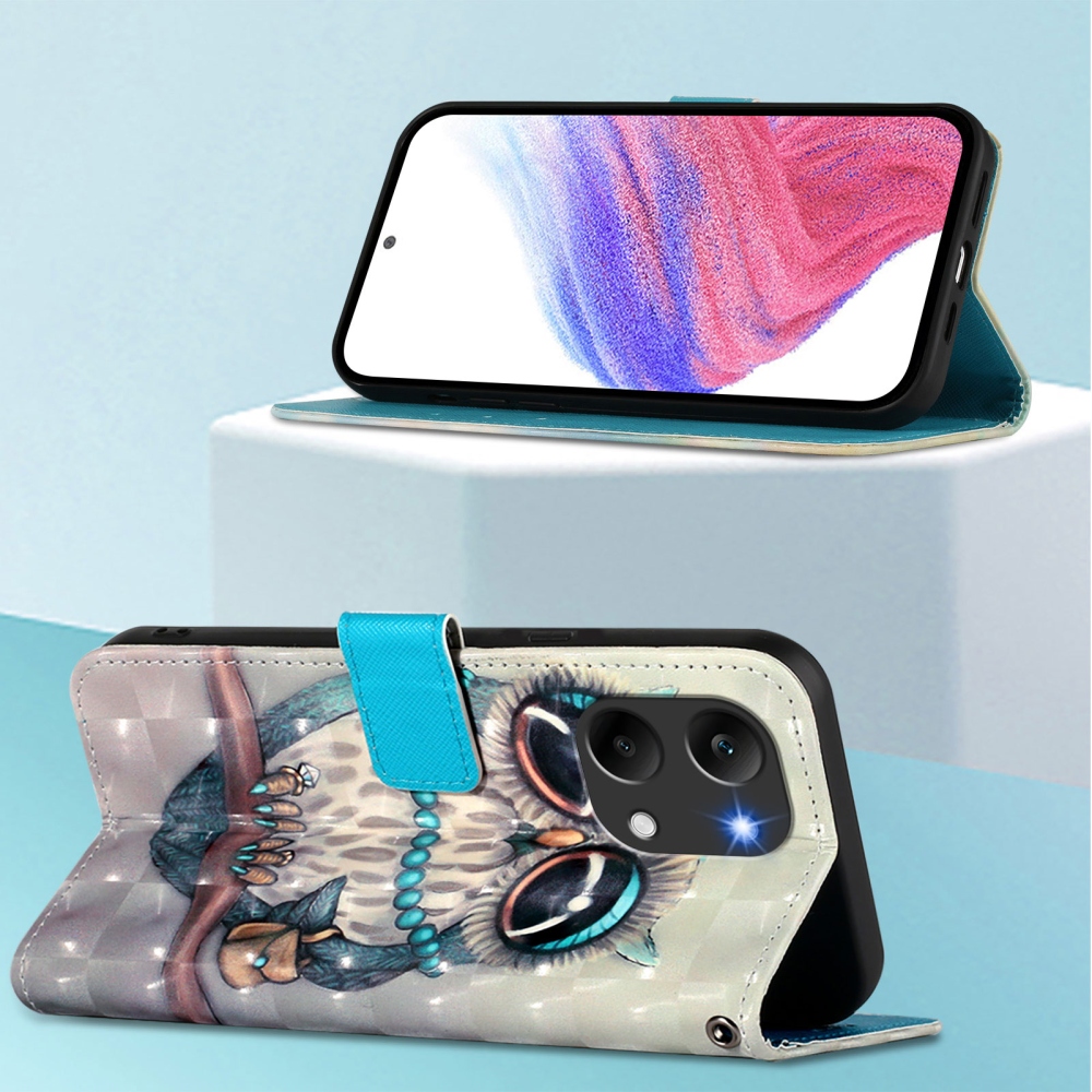 Patte könyv tok a Xiaomi Poco X8 Pro Max 5G-hez - bagoly