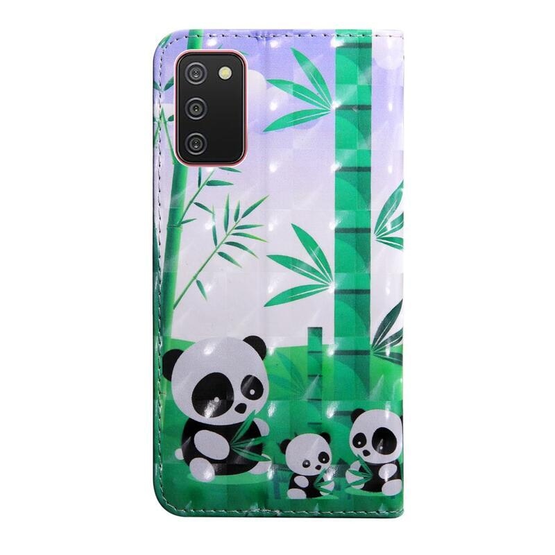 Patte pénztárca tok Samsung Galaxy A03s (166.6 x 75.9 x 9.1mm) - panda