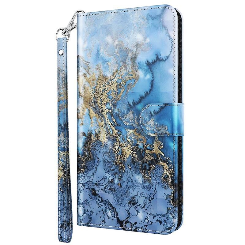 Nyomtatott pénztárca tok Samsung Galaxy A13 4G készülékhez - absztrakt minta