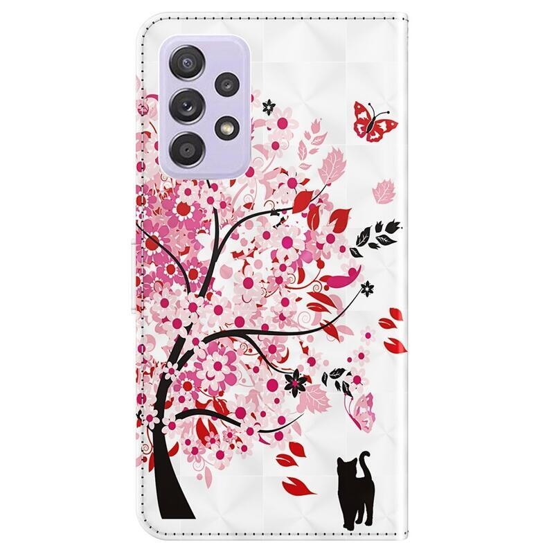 Nyomtatott pénztárca tok Samsung Galaxy A13 4G - virágzó fa