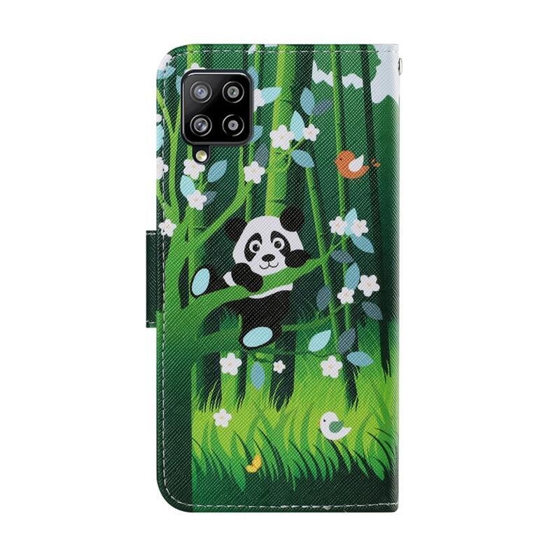 Patte pénztárca tok Samsung Galaxy A22 4G - panda bambusz közelében