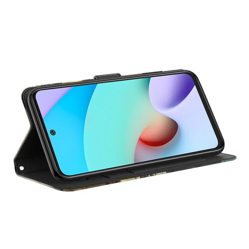 Nyomtatás pénztárca tok Xiaomi Poco M4 Pro 5G/Redmi Note 11S 5G - macska és tigris tükörkép