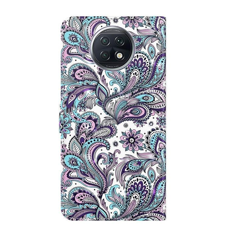 Nyomtatott pénztárca tok Xiaomi Redmi Note 9T 5G - kasmír minta