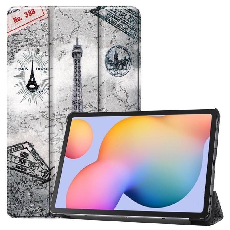 Patte pozícionálható táblagép tok Samsung Galaxy Tab S6 Lite 10.4 - eiffel torony