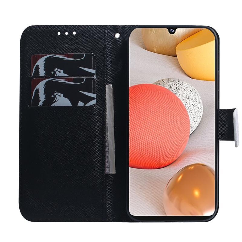 Patte PU bőr pénztárca tok Samsung Galaxy A42 5G - panda