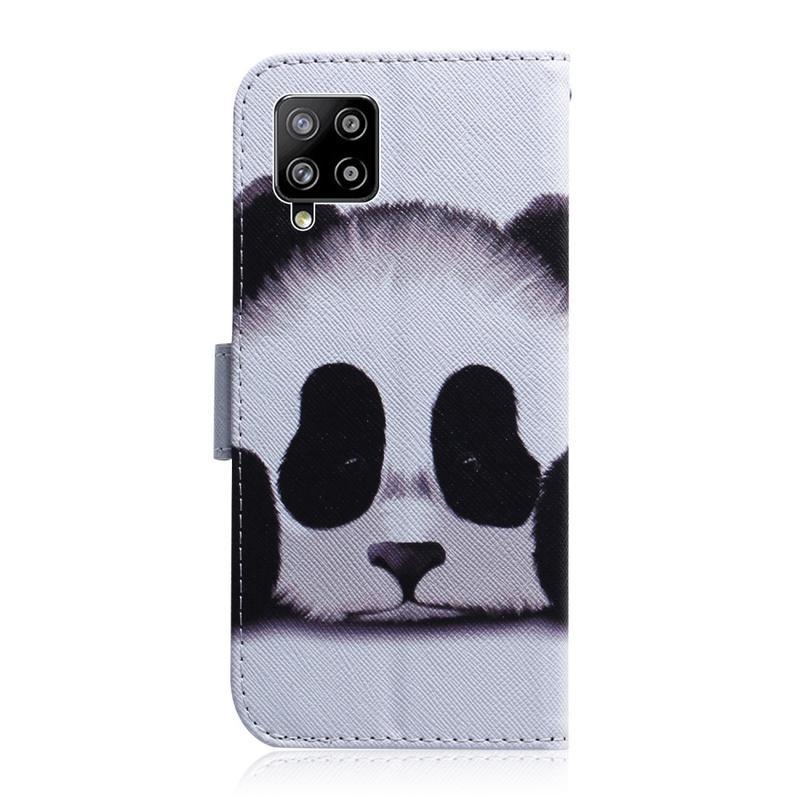 Patte PU bőr pénztárca tok Samsung Galaxy A42 5G - panda