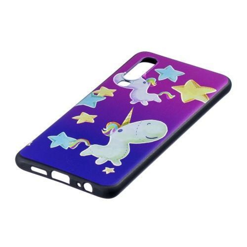 Patte szilikon borítás Huawei P30-hoz - egyszarvúak