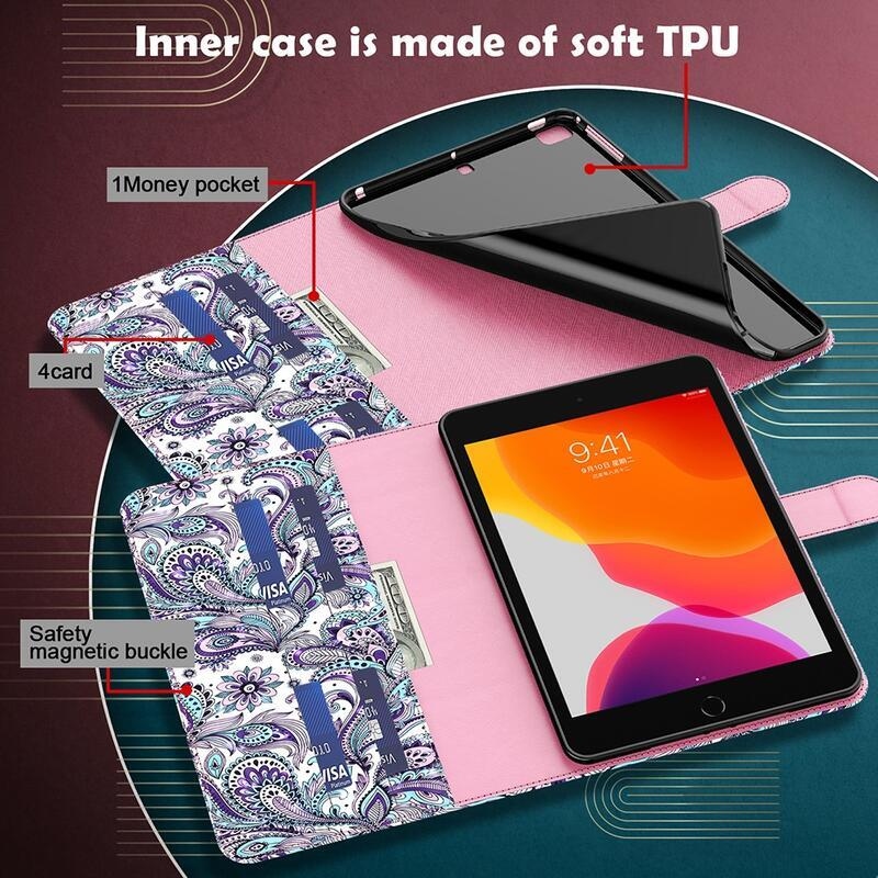 Patte záró tok Lenovo Tab P11 Pro-hoz - kasmír virág