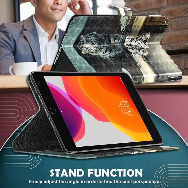 Patte záró tok a Lenovo Tab P11 Pro-hoz - macska és tigris tükörkép