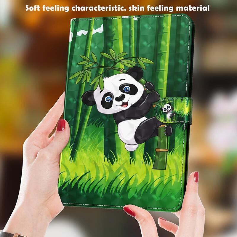 Patte záró tok a Lenovo Tab P11 Pro-hoz - panda a bambuszon