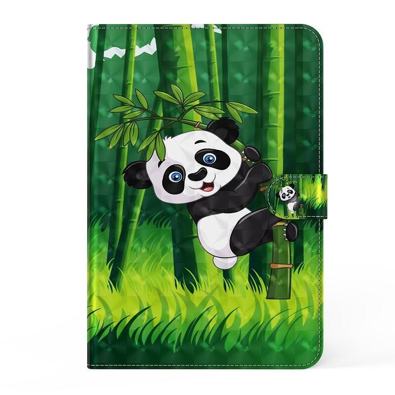 Patte záró tok a Lenovo Tab P11 Pro-hoz - panda a bambuszon