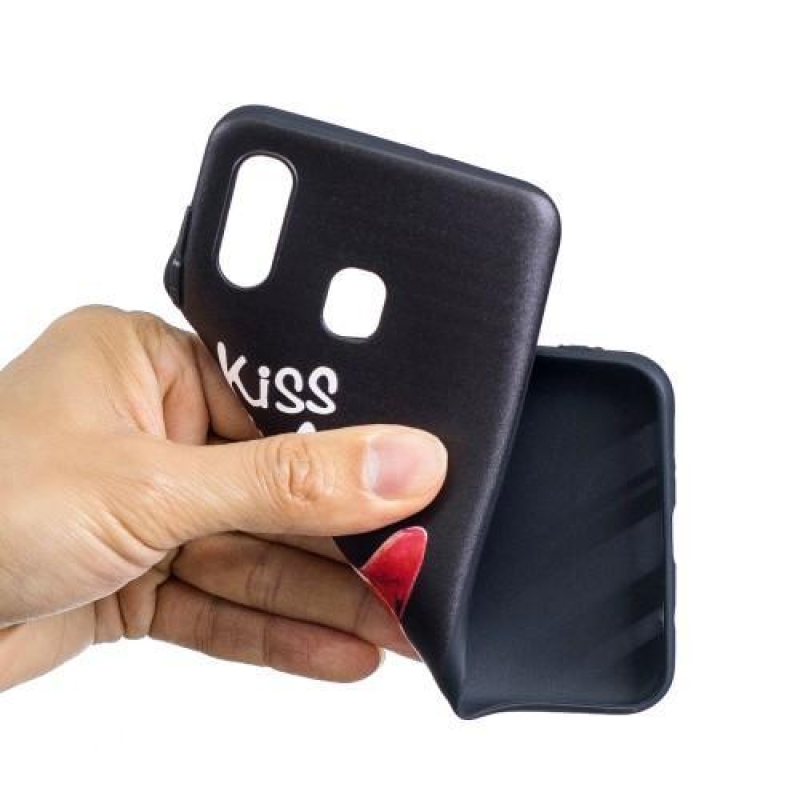 Mintás zselés tok Samsung Galaxy A30-hoz - csókold meg a seggemet