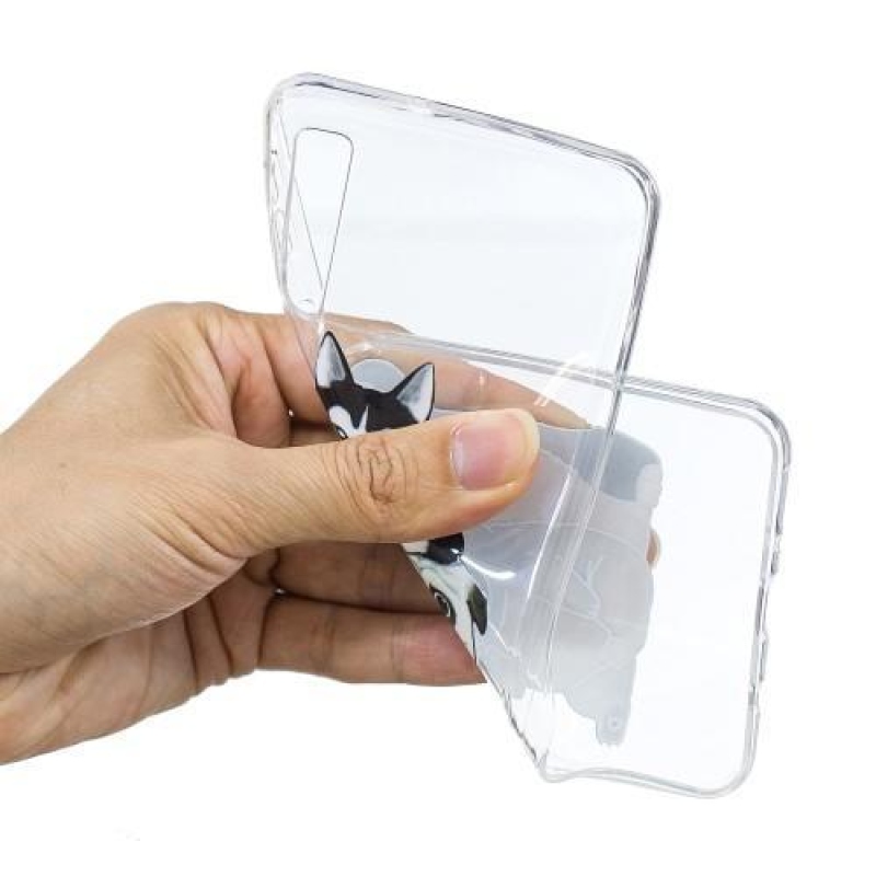 Mintás zselés tok Samsung Galaxy A7 (2018) - husky