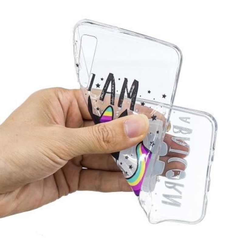 Gél mintás tok Samsung Galaxy A7 (2018) - egyszarvúhoz