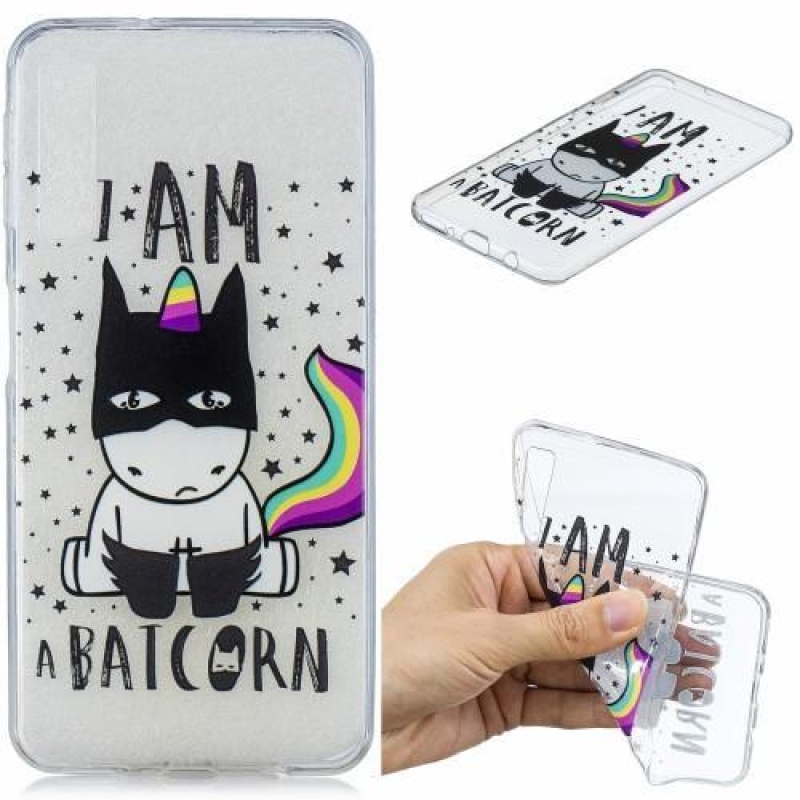 Gél mintás tok Samsung Galaxy A7 (2018) - egyszarvúhoz