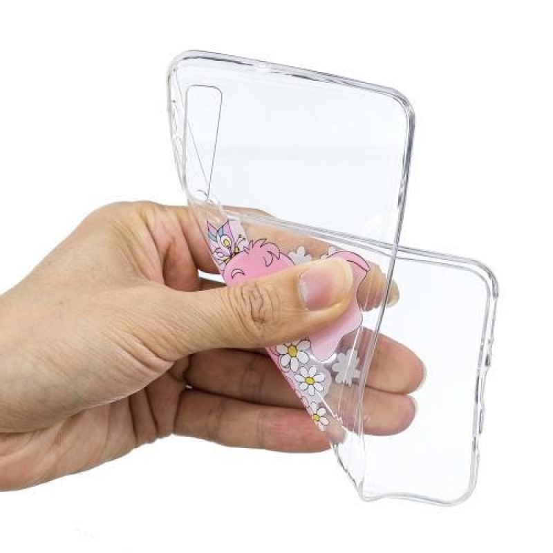 Mintás zselés tok Samsung Galaxy A7 (2018) - elefánt