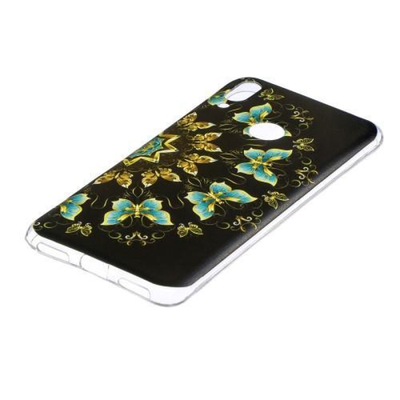 Mintás zselés tok mobil Huawei Y7 (2019) - színes pillangó