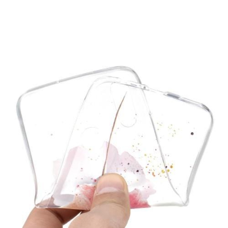 Mintás gél tok a mobil Huawei Y7 (2019) - gyönyörű virágokhoz