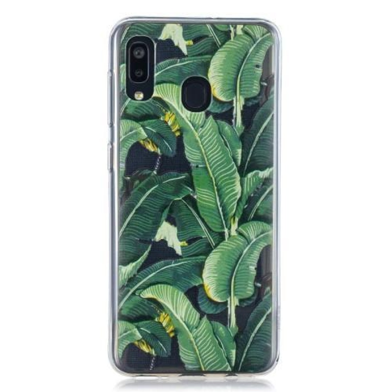 Mintás gél tok Samsung Galaxy A20 / A30 - banánlevelek